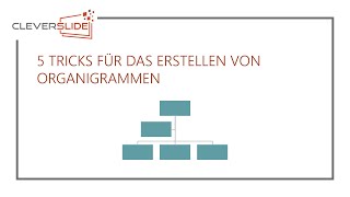 5 Tricks zur Erstellung von Organigrammen in Powerpoint [upl. by Yekciv175]