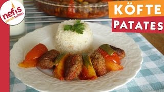 Fırında Köfte Patates  Köfte Tarifi  Nefis Yemek Tarifleri [upl. by Ahsieker605]