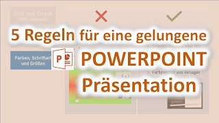 5 Regeln für eine PowerpointPräsentation [upl. by Yennep638]