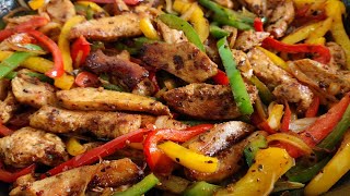 Chicken Fajitas Recipe [upl. by Joselow912]