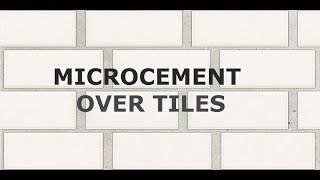 Application Tutorial Traditional Microcement [upl. by Hajed]