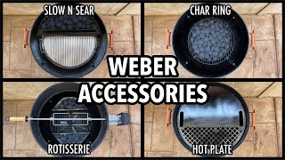 Different Accessories for the Weber Kettle [upl. by Airotnahs]