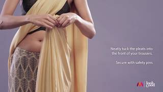 How To Drape A Saree Perfectly Part 1  Womens Style Guide  Saree Hacks  Myntra [upl. by Nemaj]