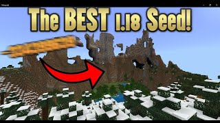 The BEST 118 Mountains Seed  Minecraft Bedrock [upl. by Lennod708]