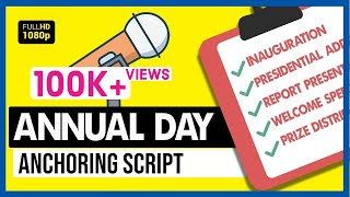 Annual Day Anchoring Script in English with 8 Relevant Topics [upl. by Landahl]