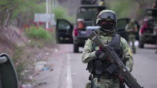 GRAPHIC CONTENT Armed attacks in Mexicos Sinaloa state kill 16 [upl. by Aleyak527]