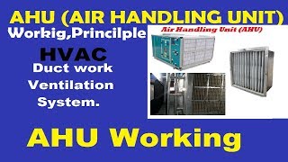 AHU Air Handling Unit In हिन्दी Hindi  Working principle and function [upl. by Jeni]