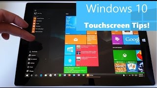 Windows 10 Touchscreen Tips for Surface and Tablet Users  Gestures Swipes Touch and More [upl. by Annaear573]