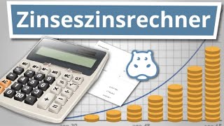 Zinsen berechnen  Zinseszinsrechner Tutorial [upl. by Dennis]