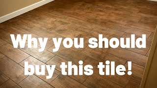 How to Install wood look ceramic tile [upl. by Tterrab]