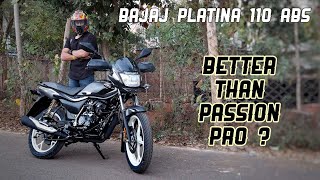 Bajaj Platina 110 ABS Review  Better Than Hero Passion Pro [upl. by Naillik]