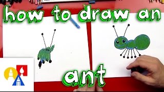 How To Draw An Ant Young Artists [upl. by Sherl]