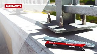 Hilti HVU2 – anclaje químico [upl. by Adeirf890]