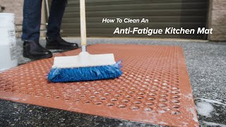 How to Clean an AntiFatigue Kitchen Mat [upl. by Ysset]