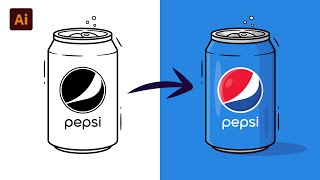 Adobe Illustrator Tutorial Create a Soda Can Vector HD [upl. by Peter996]