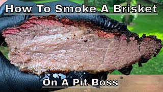 Pit Boss Brisket  Easy Smoked Brisket On A Pellet Grill [upl. by Ettevad]