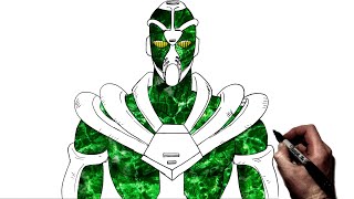 How To Draw Hierophant Green  Step By Step  JoJos Bizarre Adventure [upl. by Lindsy]