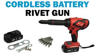 Cordless Battery Powered Rivet Gun BL18DR  Fasteners 101 [upl. by Suidaht]