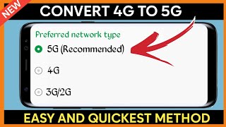 How to Convert 4G to 5G on any Network  Complete Guide to Increase Internet Speed [upl. by Wier]