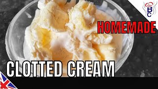 CLOTTED CREAM Recipe Cornish Clotted Cream  HOW TO MAKE Clotted Cream [upl. by Assek]