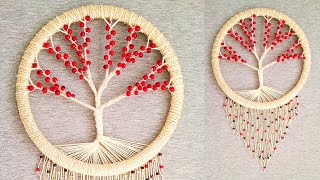 DIY Atrapasueños quotARBOL DE LA VIDAquot paso a paso  DIY Dreamcatcher quotTREE OF LIFEquot [upl. by Aneres361]