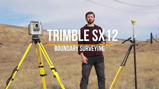 Trimble SX12 Boundary Surveying [upl. by Columbus741]