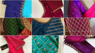 saree Blouse Designs  aari work  Embroidary designs [upl. by Akin]