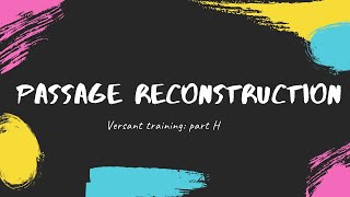 Versant practice Passage reconstruction 1 [upl. by Yrmac86]