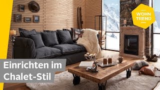 Einrichten im ChaletStil Wohnzimmer rustikal einrichten  Roombeez — powered by OTTO [upl. by Novick346]