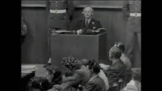 Nuremberg Trial Day 124 1946 Adm Karl Doenitz Direct Otto Kranzbuehler PM [upl. by Derby735]