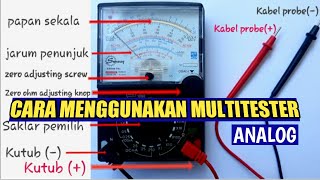 Cara menggunakan alat ukur multitester analog [upl. by Iphlgenia]