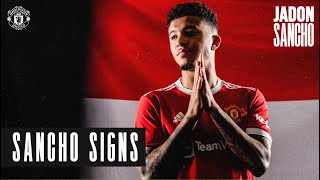 Jadon Sancho signs for Manchester United  New Signings 202122 [upl. by Oliric]