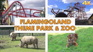 FLAMINGO LAND  THEME PARK amp ZOO 4K [upl. by Dogs]