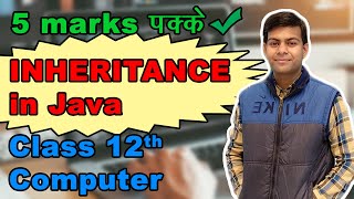 Inheritance in Java  How to do Inheritance Program  Class 12 Computer ISC board [upl. by Ezarra]