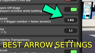 THE BEST ARROW SETTINGS IN FUNKY FRIDAY ROBLOX [upl. by Tanah446]