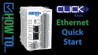 CLICK Ethernet PLC  Quick Start at AutomationDirect [upl. by Nolrac100]