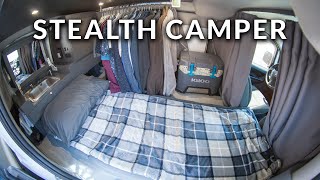 Ultimate Stealth Camper Van Tour  Nissan NV200 SelfConverted Build Walkthrough [upl. by Oinotnaocram]