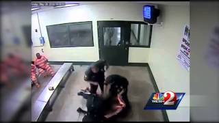 Inmate attacks corrections officer [upl. by Riccio]