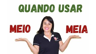 QUANDO USAR MEIO OU MEIA [upl. by Nelram]