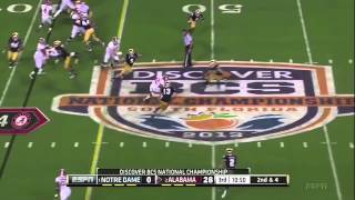 2013 BCS National Championship Game  1 Notre Dame vs 2 Alabama Highlights [upl. by Ahse]