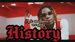 History  cheque ft fireboy lyrics video [upl. by Anirrok]