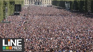 Finale coupe du Monde ambiance fan zone Paris  Paris  France 15 juillet 2018 [upl. by Einimod615]