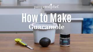 How to Make Guacamole I Pampered Chef [upl. by Nnaylloh486]