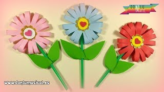 Cómo hacer FLORES DE PAPEL en 5 minutos 🌸🌼🌺 RECICLAJE [upl. by Ianaj599]