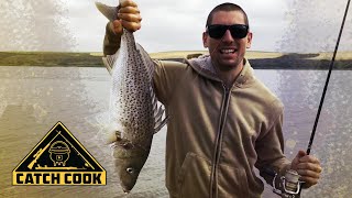 How to catch and cook the elusive spotted grunter  Breede River South Africa [upl. by Ociredef]