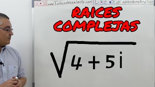 Raíces de complejos Aprende matemáticas [upl. by Beauchamp]