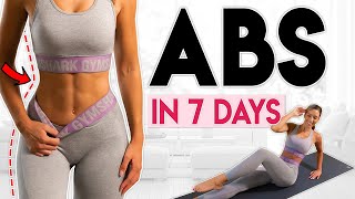 GET SHREDDED ABS in 7 Days flat belly challenge  10 minute Workout [upl. by Hinckley]