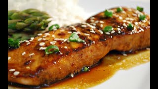 Quick and EASY Salmon Teriyaki Recipe [upl. by Clite]