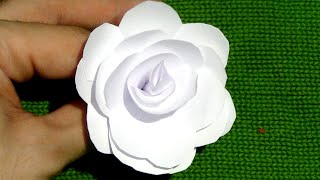 CÓMO HACER una FLOR DE PAPEL EN 5 MINUTOS [upl. by Beckett]