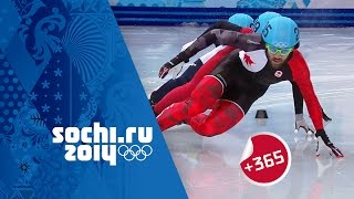 Hamelin Gold  Mens Short Track Speed Skating 1500m Full Final  Sochi365 [upl. by Gnivre]